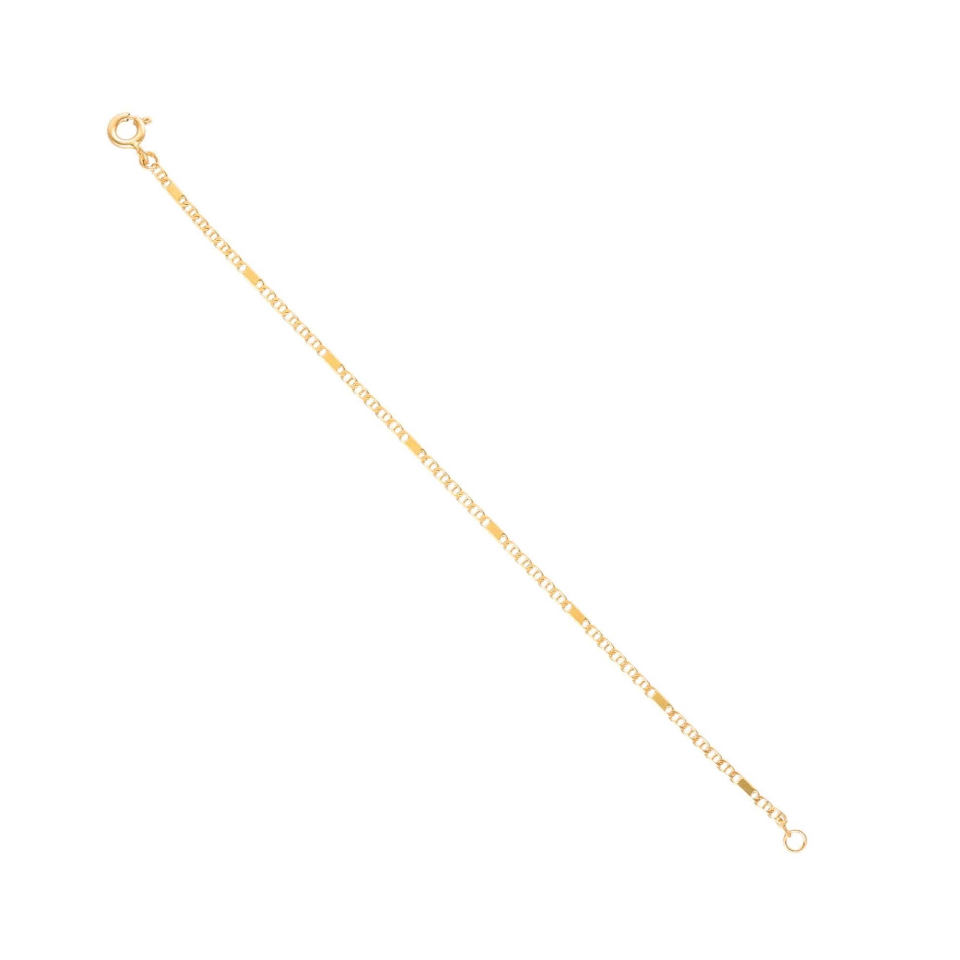 Pulseira Malha Marinheiro em Ouro 19kl para Criança (14cm) - Loja do Ouro