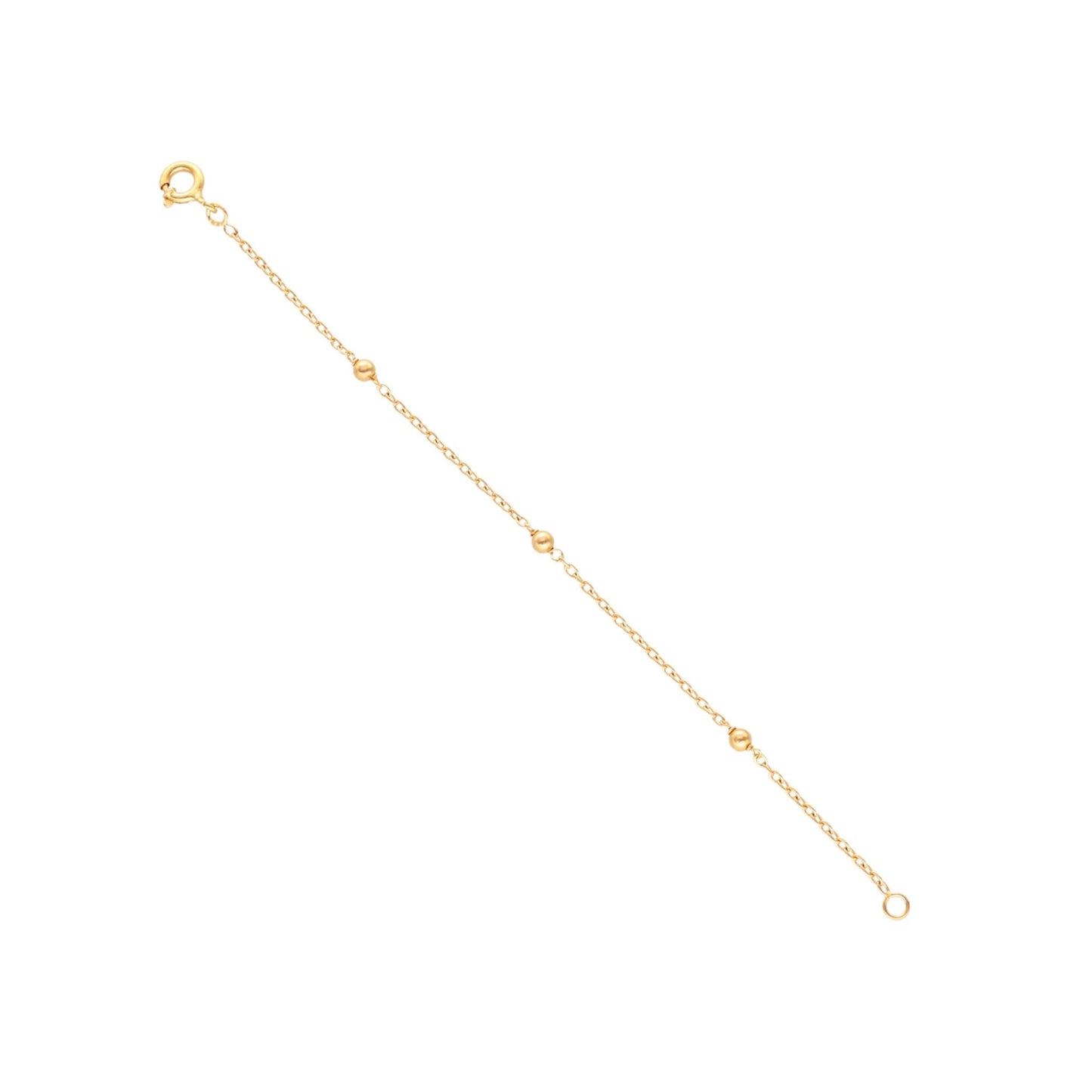 Pulseira para Criança em Ouro 19kl com Esferas (12.5cm) - Loja do Ouro