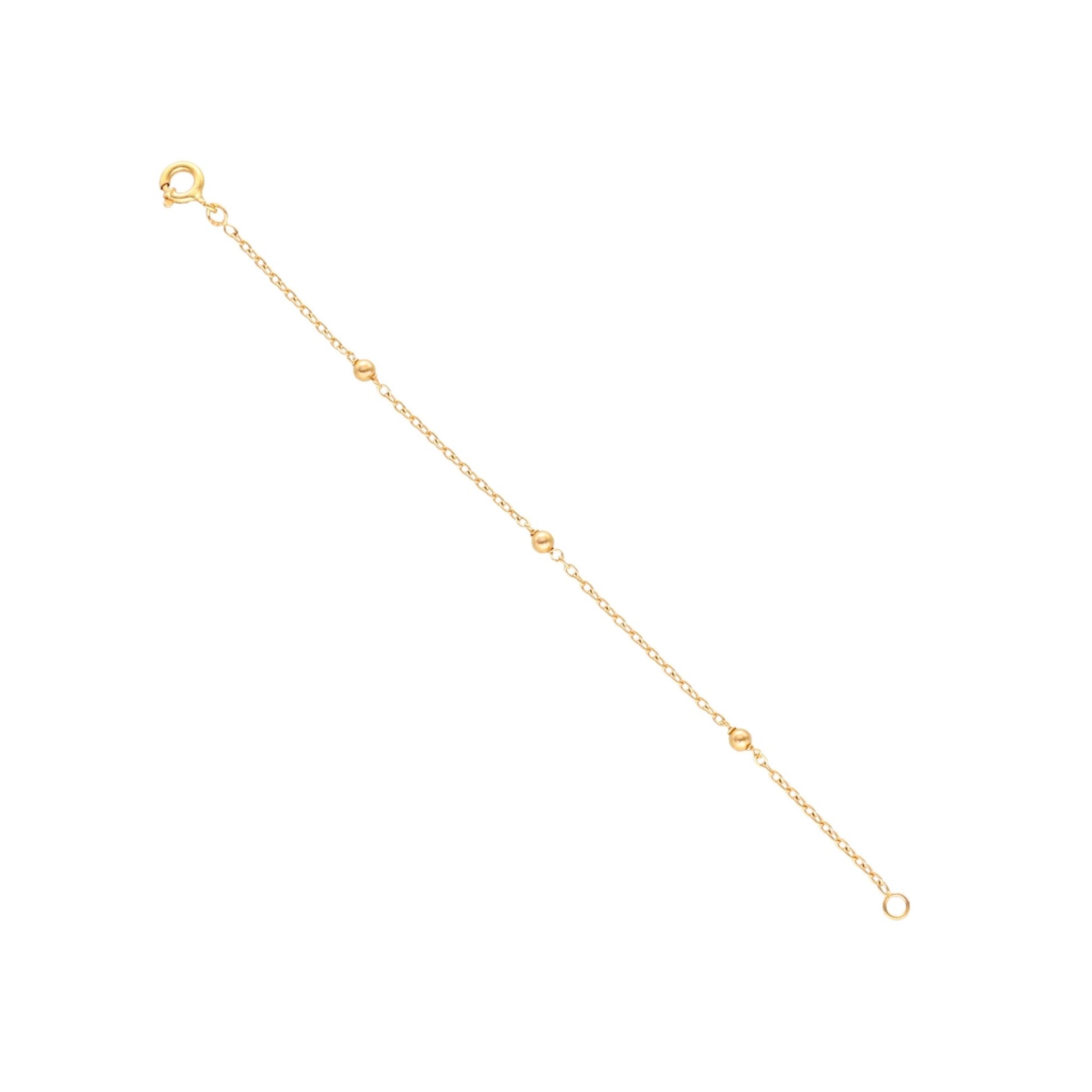Pulseira para Criança em Ouro 19kl com Esferas (12.5cm) - Loja do Ouro