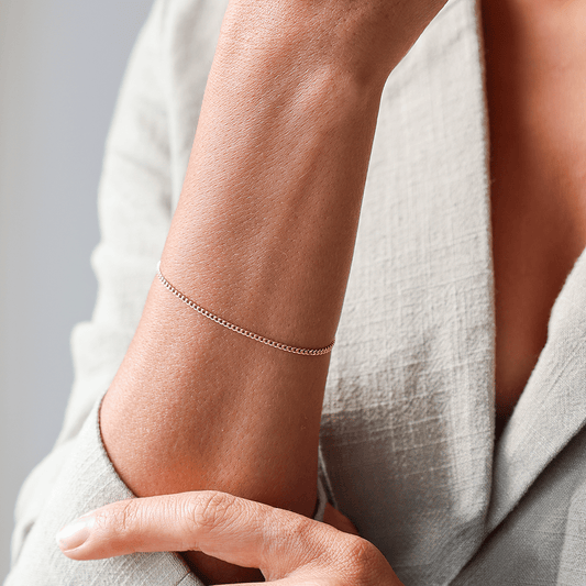 Pulseira para Criança em Ouro 19kl com Malha Barbela (14cm) - Loja do Ouro