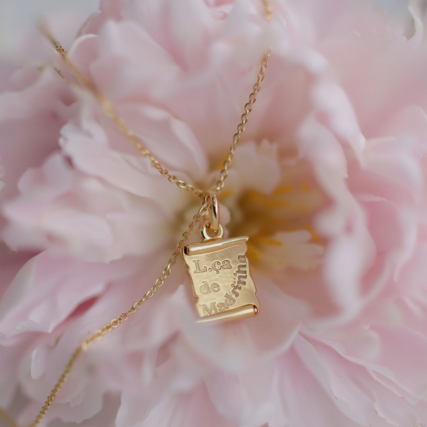 Fio em Ouro de 19kl com Medalha Lça de Madrinha