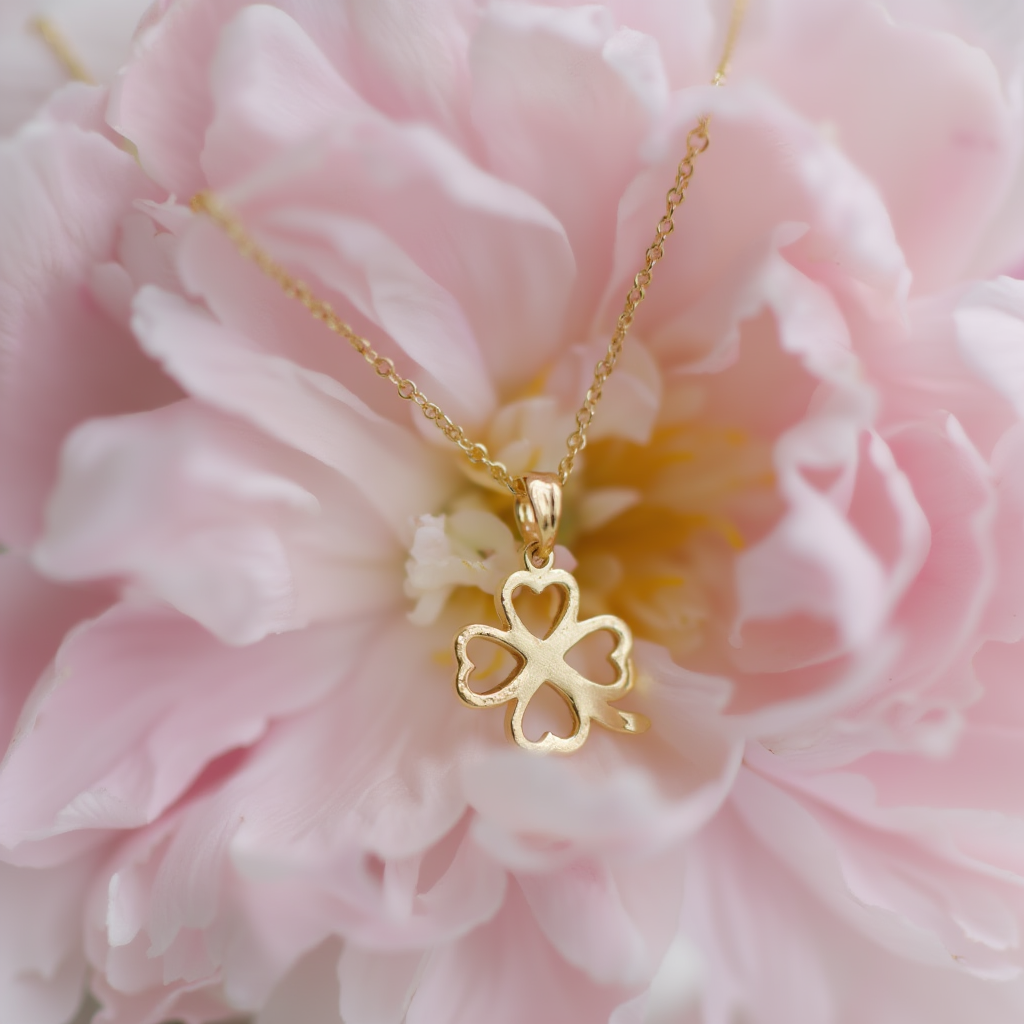 Fio em Ouro de 19kl com Trevo Recortado