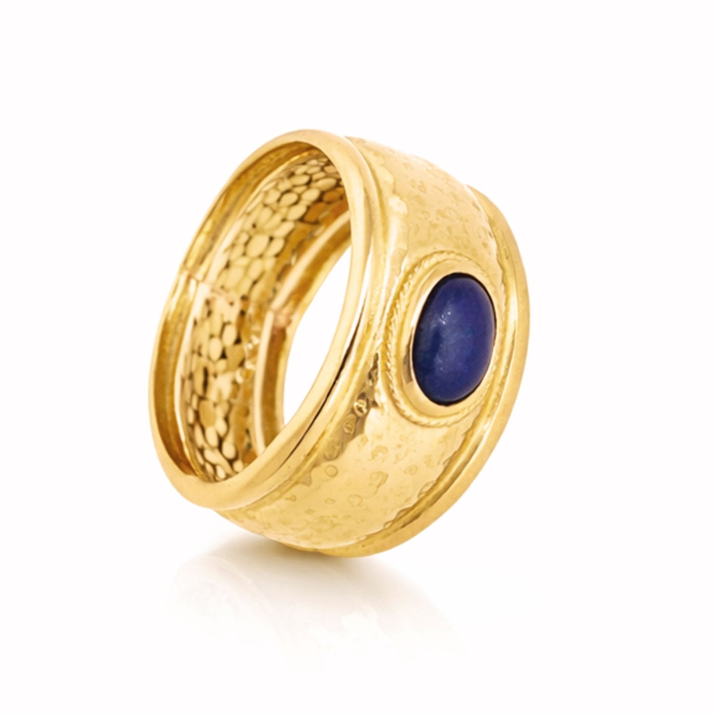 Anel em Ouro 19kl com Lápis - Lazuli (T12) - Loja do Ouro