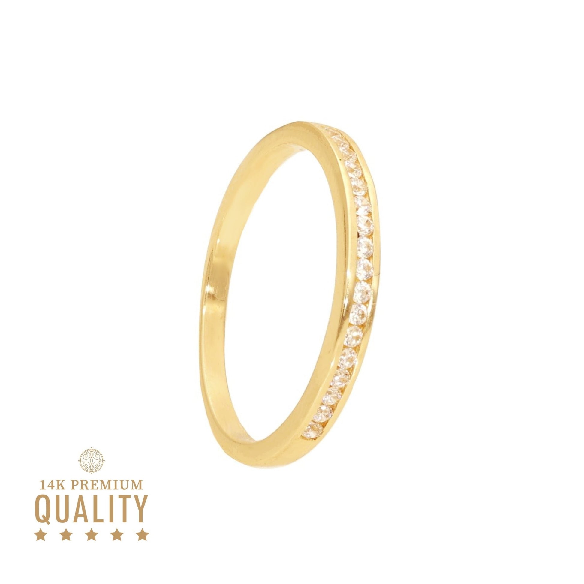 Anel Lady Josephine em Ouro 14kl com Zircónias - Loja do Ouro