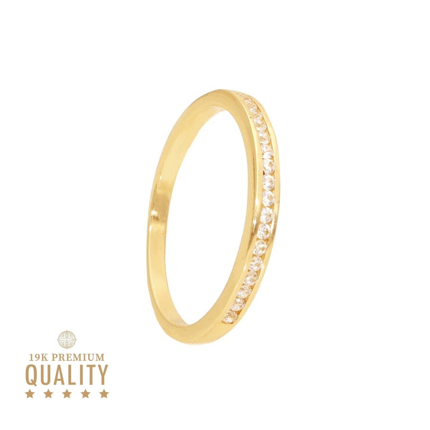 Anel Lady Josephine em Ouro 19kl com Zircónias - Loja do Ouro