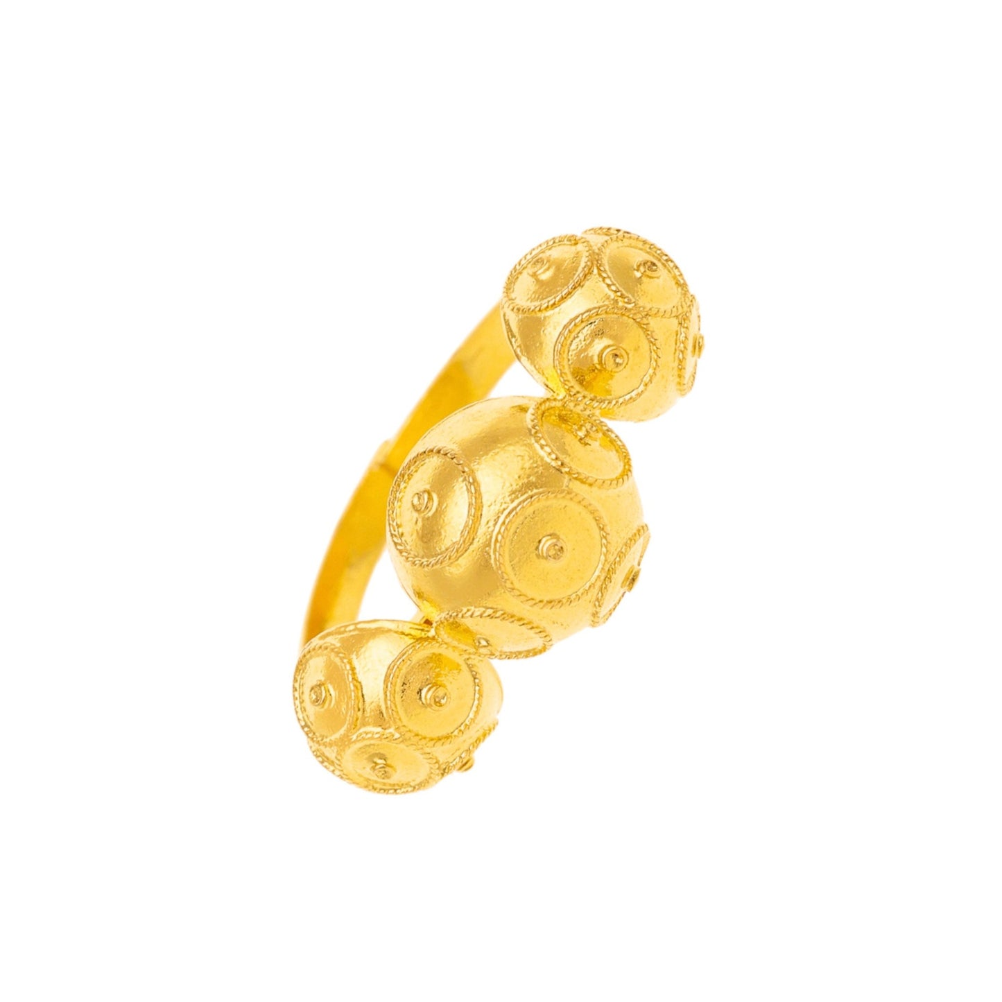 Anel Mouraria em Prata Dourada - Loja do Ouro