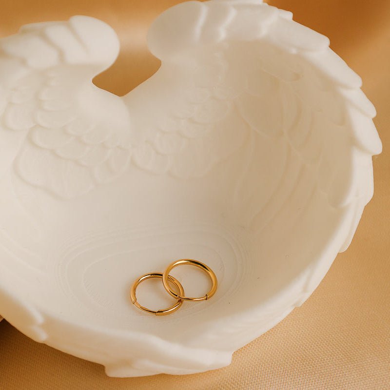 Argolas Pequenas em Ouro 19kl (1.2cm) - Loja do Ouro