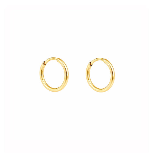 Argolas Pequenas em Ouro 19kl (1.2cm) - Loja do Ouro