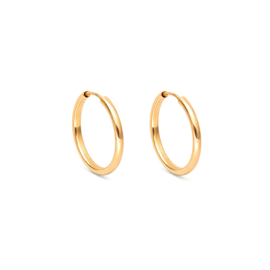 Argolas Pequenas em Ouro 19kl (1.4cm) - Loja do Ouro