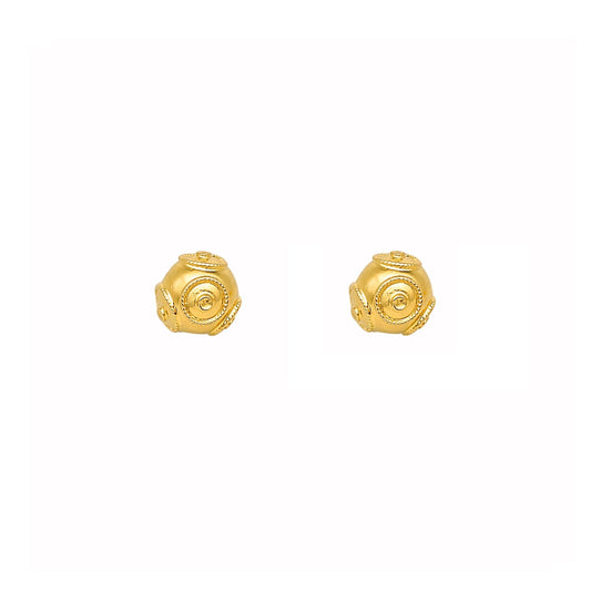 Brincos Contas de Viana em Ouro 19kl (5.3mm) - Loja do Ouro