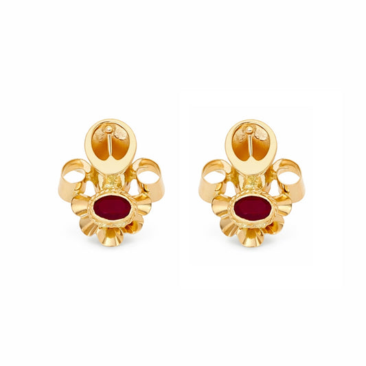 Brincos em Ouro 19kl com Granadas - Loja do Ouro