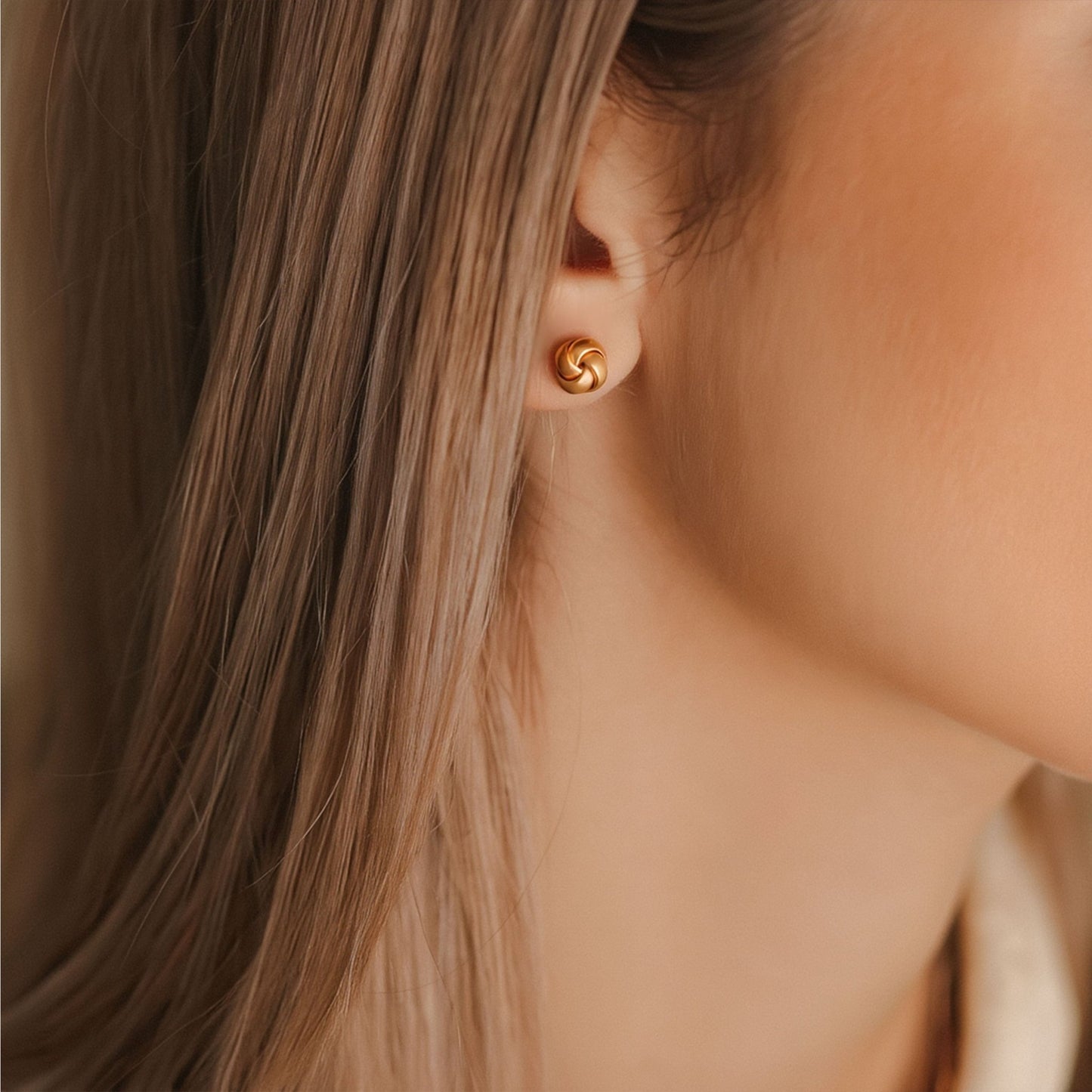 Brincos Novelo em Ouro 19kl (0.96cm) - Loja do Ouro