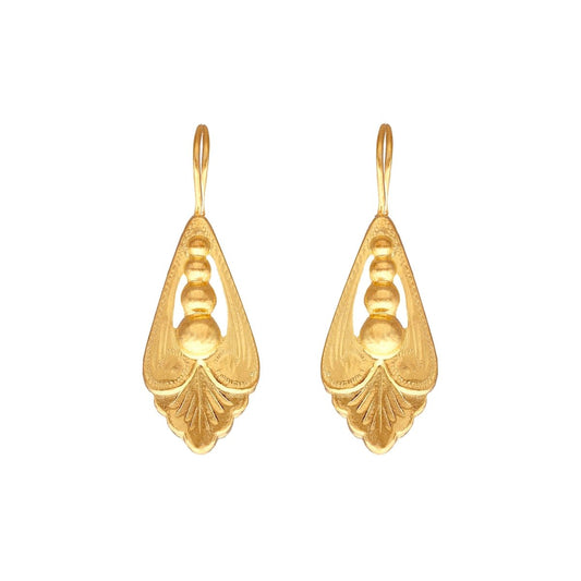 Brincos Tradição em Prata Dourada - Loja do Ouro