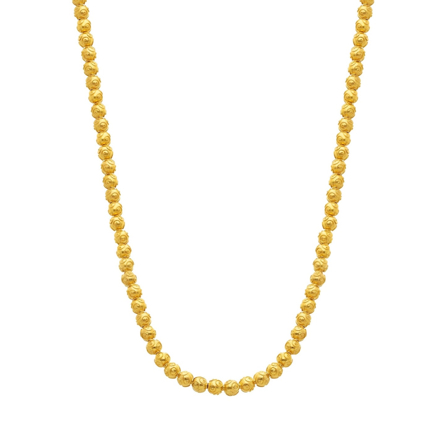 Colar Contas de Viana em Ouro 19kl (43cm) - Loja do Ouro