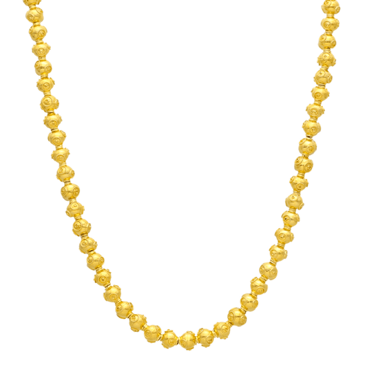 Colar Contas de Viana em Ouro 19kl (45cm) - Loja do Ouro