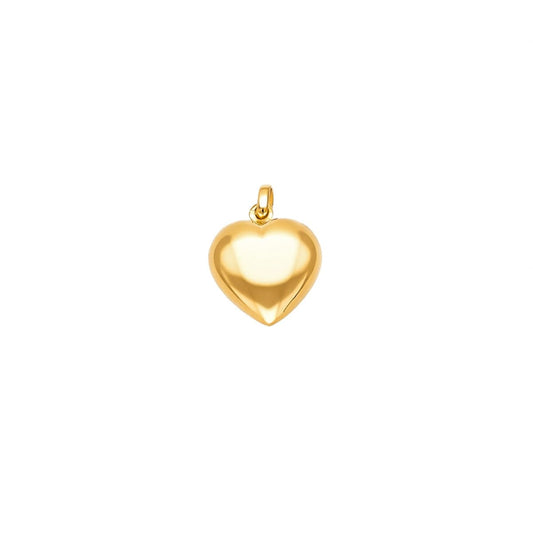 Coração Cheio em Ouro de 19kl (1.5cm) - Loja do Ouro