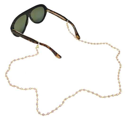 Corrente Glamour com Contas Nude - Loja do Ouro