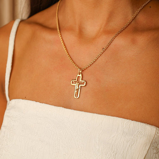 Crucifixo Aberto em Ouro 19kl (3.3cm) - Loja do Ouro