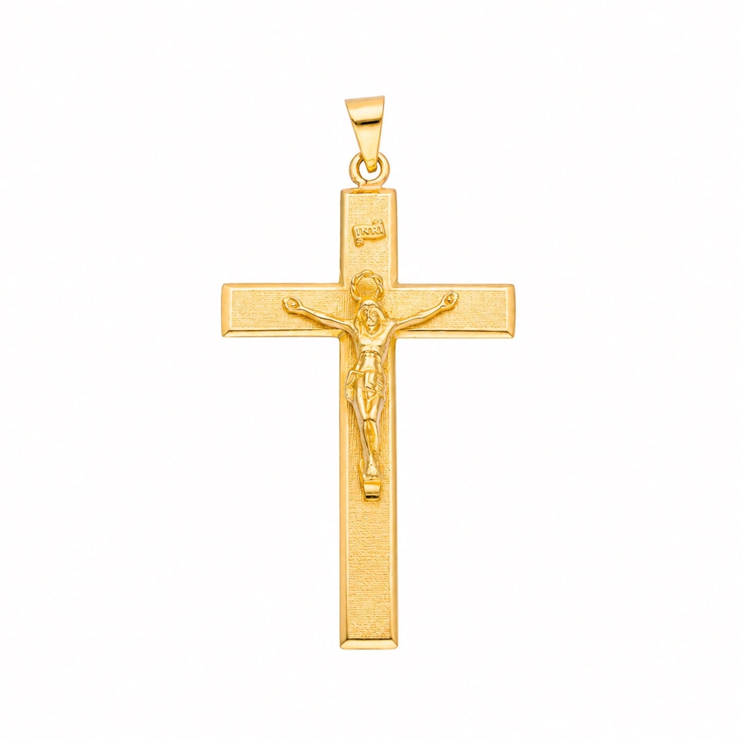Crucifixo Achatado em Ouro 19kl (5.8cm) - Loja do Ouro