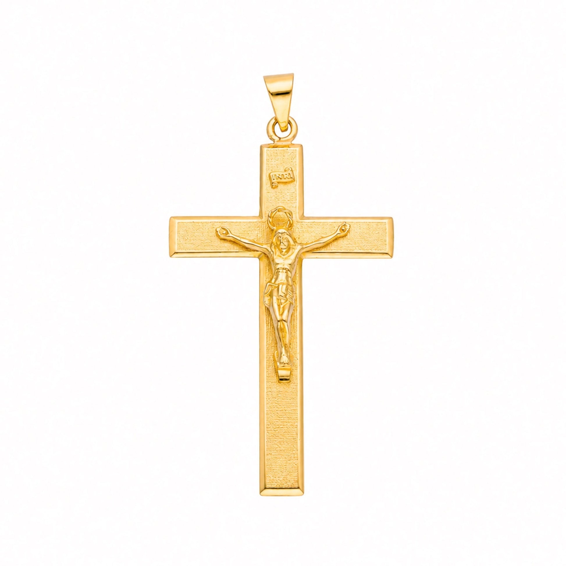 Crucifixo Achatado em Ouro 19kl (5.8cm) - Loja do Ouro
