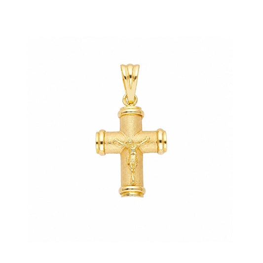 Crucifixo Escovado em Ouro 19kl (2cm) - Loja do Ouro