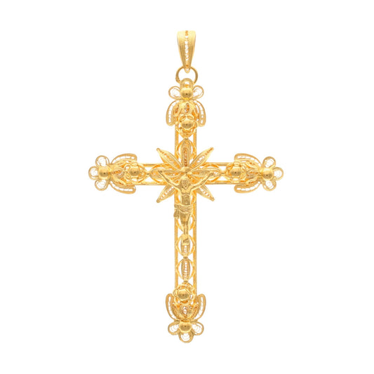 Crucifixo Filigrana em Ouro 19kl - Loja do Ouro