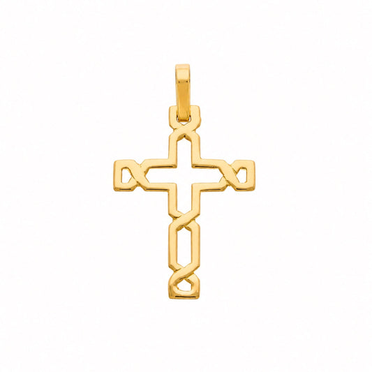 Cruz Entrelaçada em Ouro 19kl (3.38cm) - Loja do Ouro