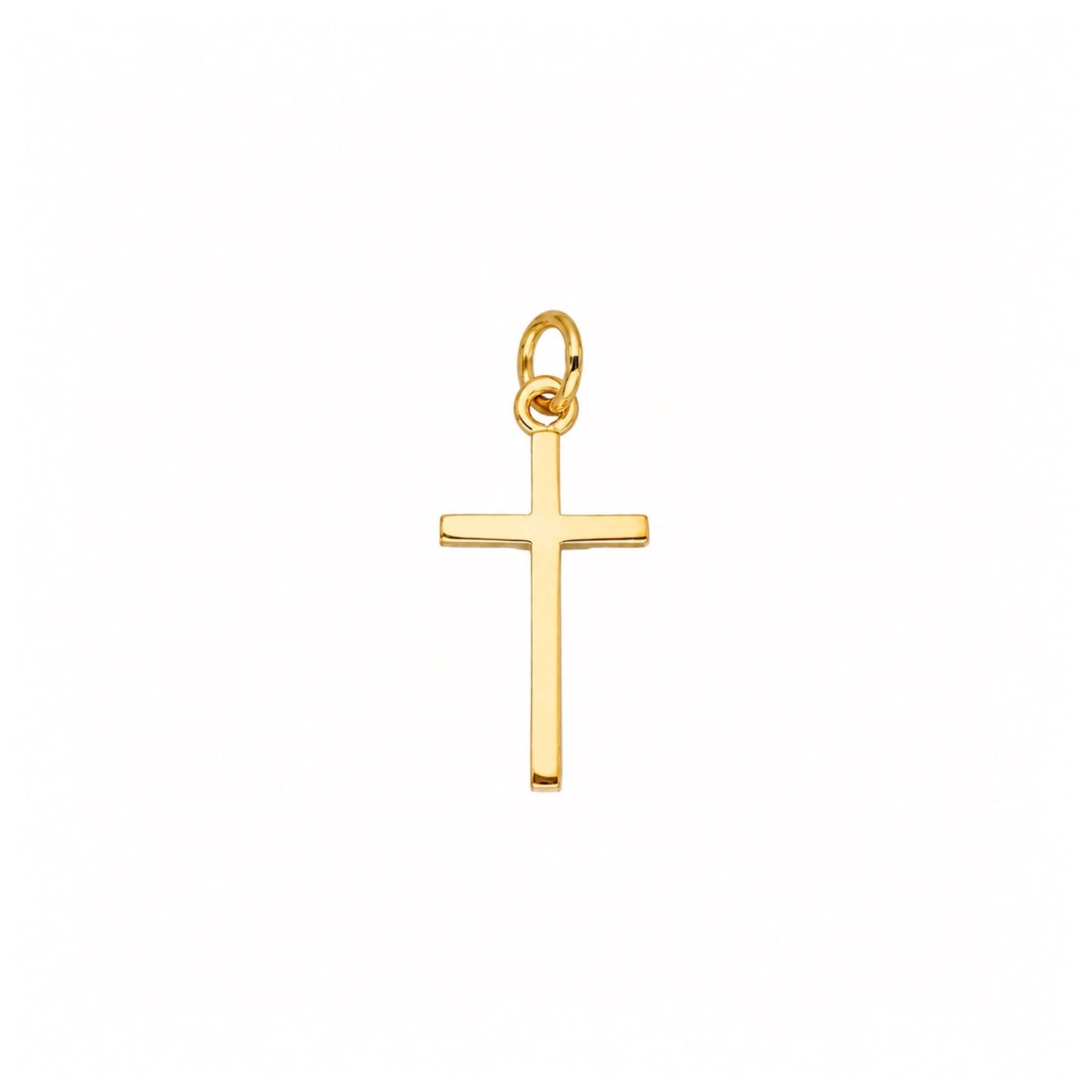 Cruz Reta em Ouro de 19kl (1.9cm) - Loja do Ouro