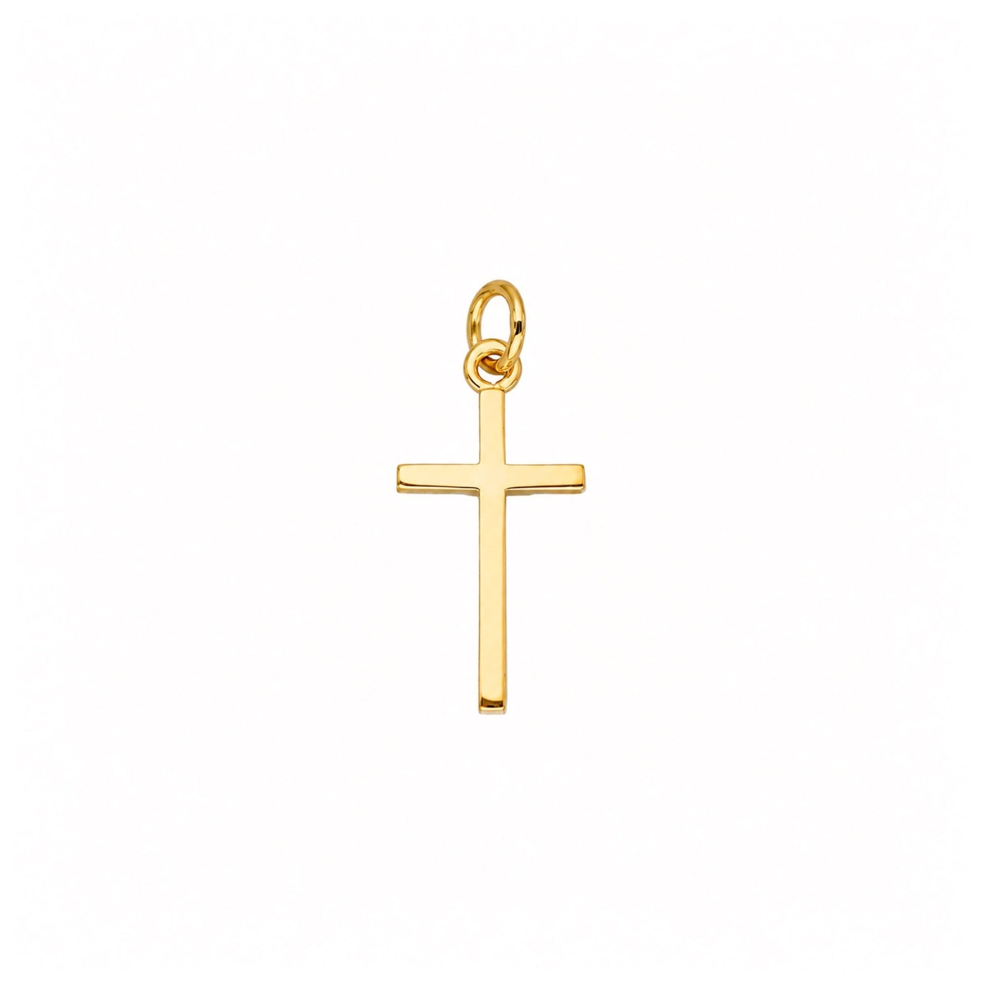 Cruz Reta em Ouro de 19kl (1.9cm) - Loja do Ouro