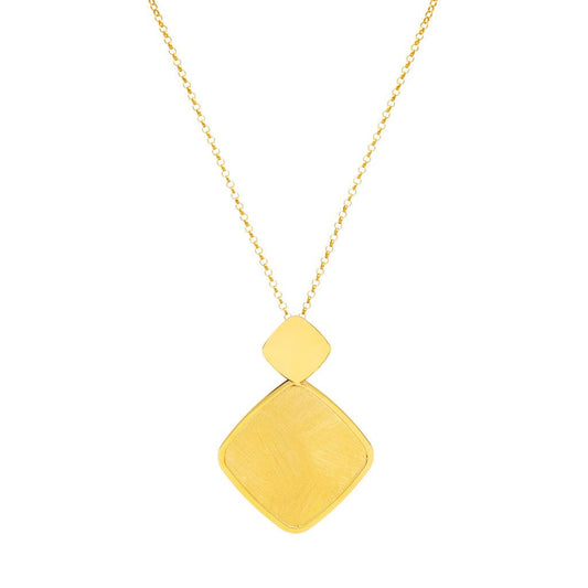 Fio Alma Lusitana em Prata Dourada (37.5cm) - Loja do Ouro