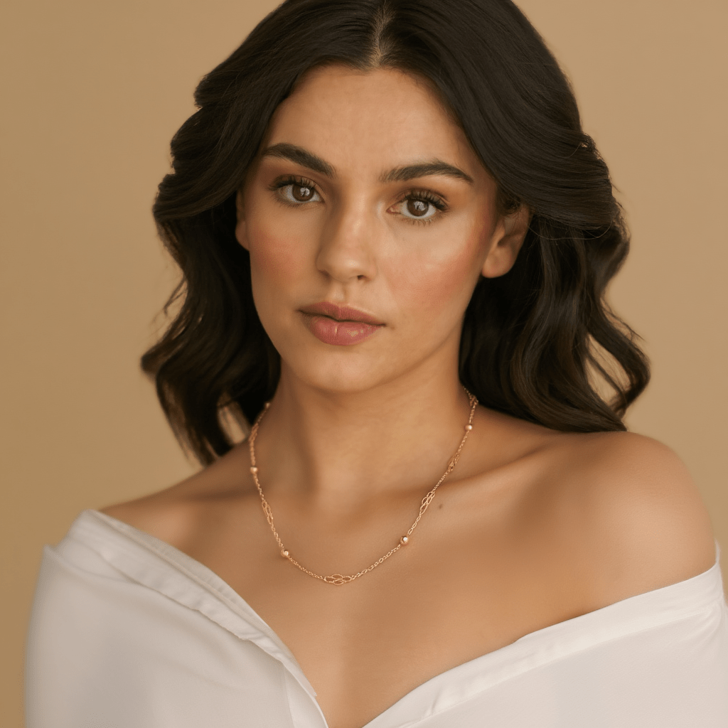 Fio em Ouro 19kl com Elos Trabalhados e Esferas (49cm) - Loja do Ouro