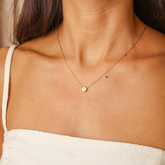 Fio em Ouro 19kl com Pendente e Zircónia (42cm) - Loja do Ouro