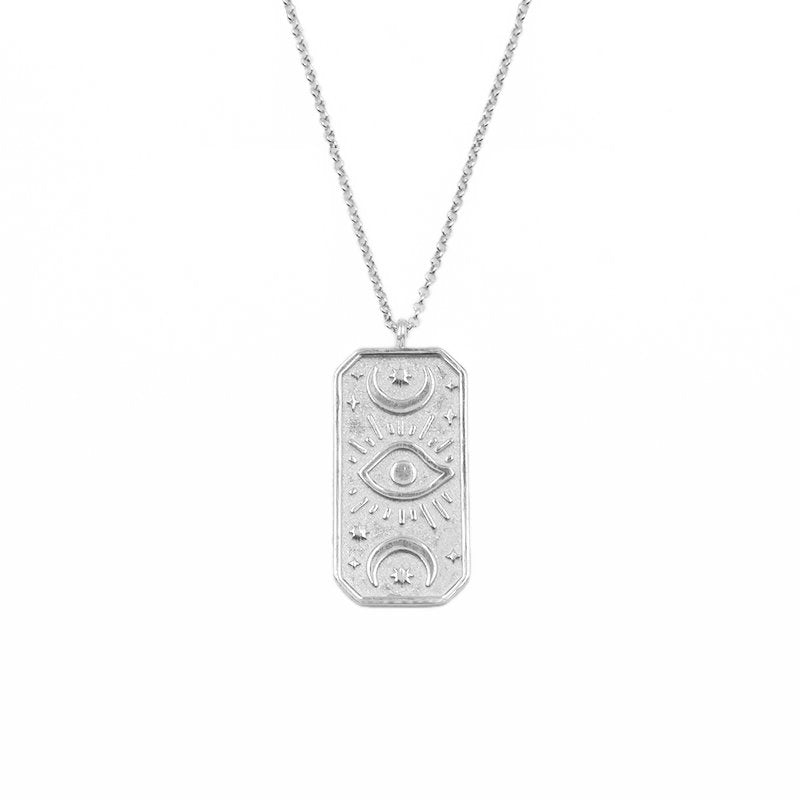 Fio em Prata com Medalha Mística - Loja do Ouro