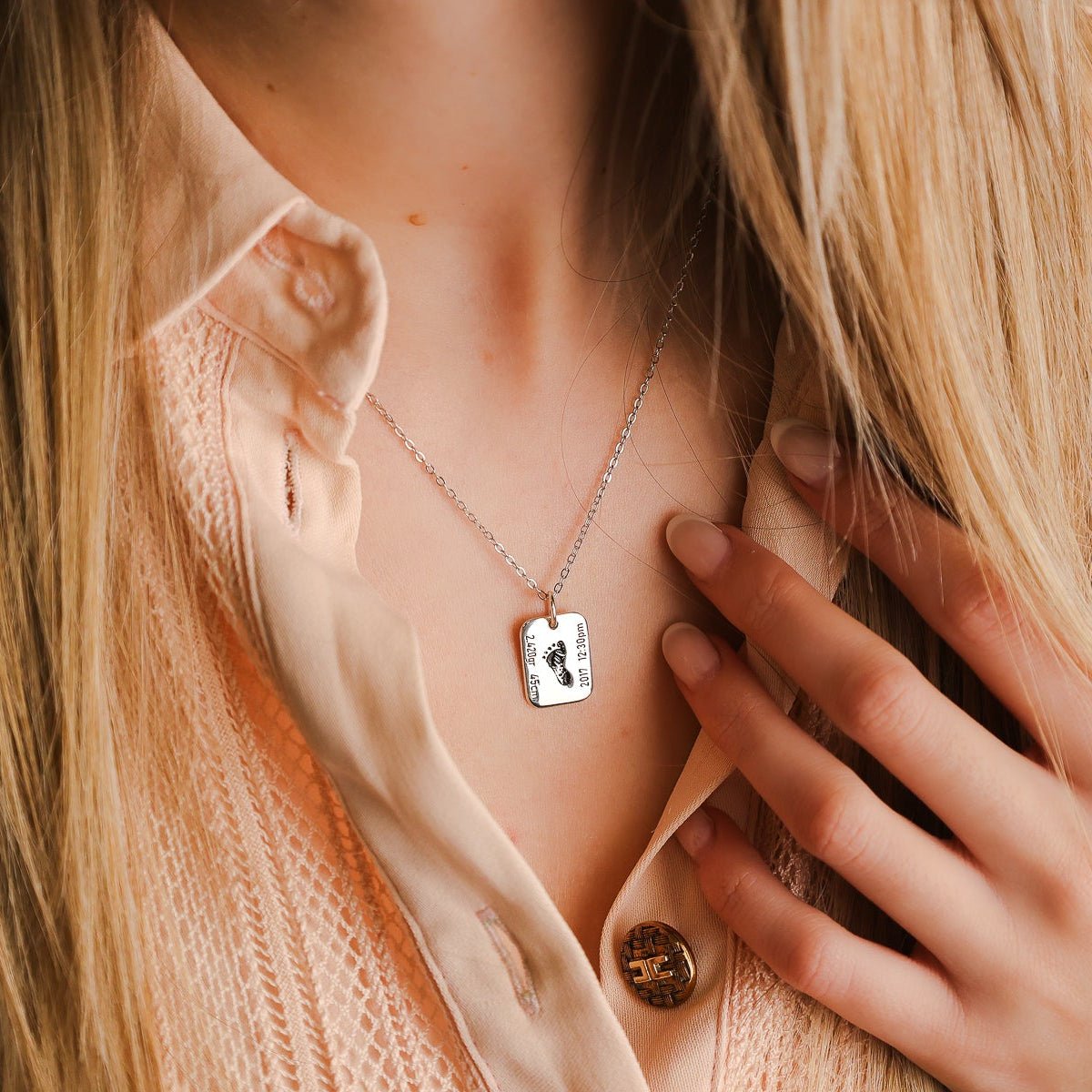 Fio em Prata com Medalha Nascimento - Loja do Ouro