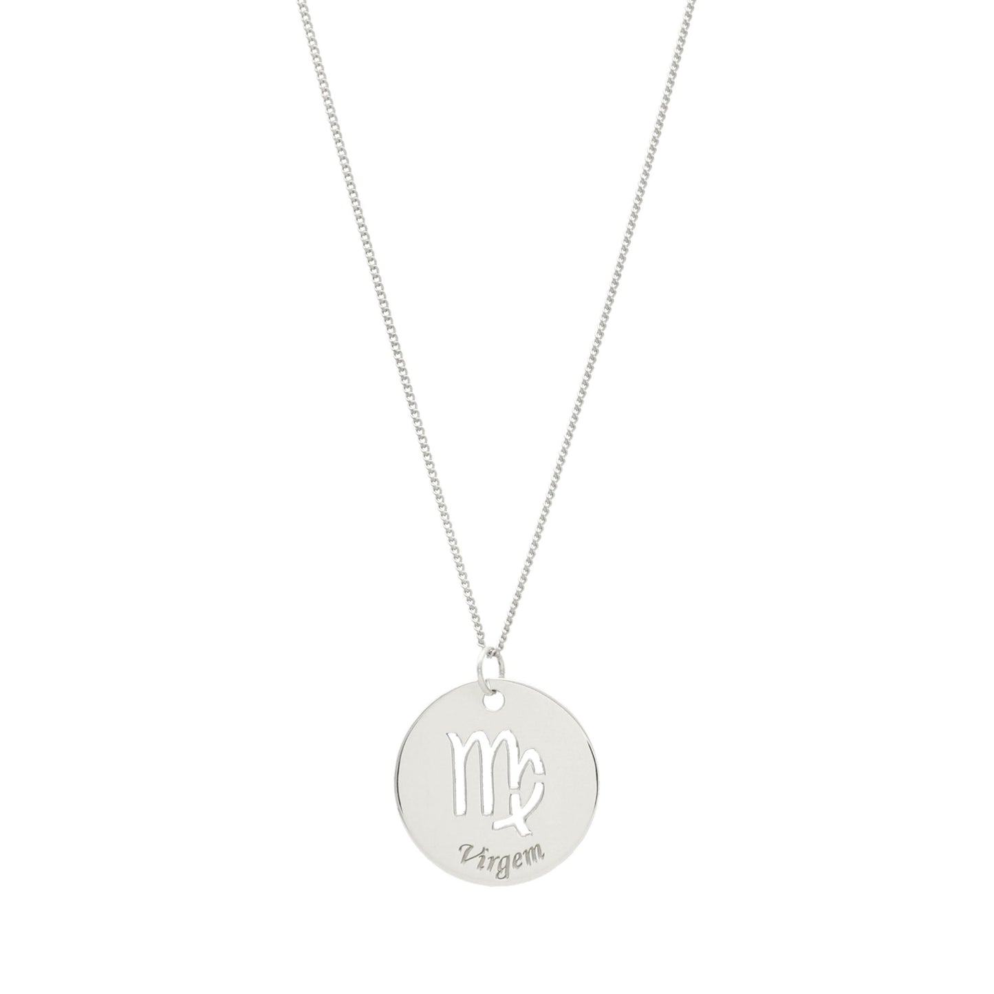 Fio em Prata com Medalha Signo - Loja do Ouro