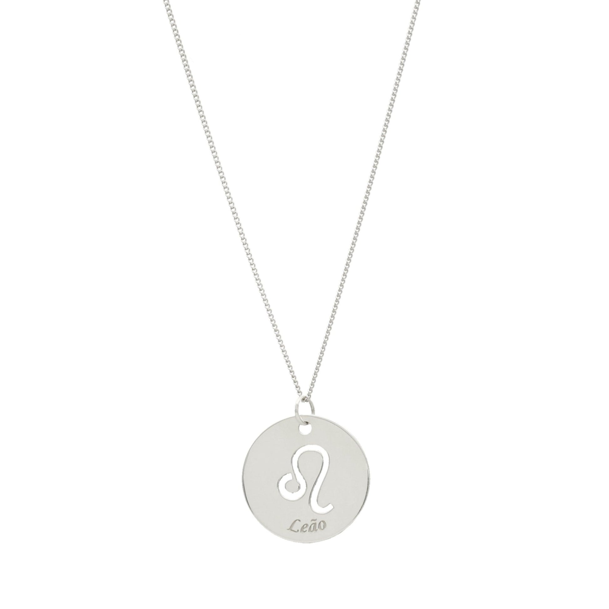Fio em Prata com Medalha Signo - Loja do Ouro