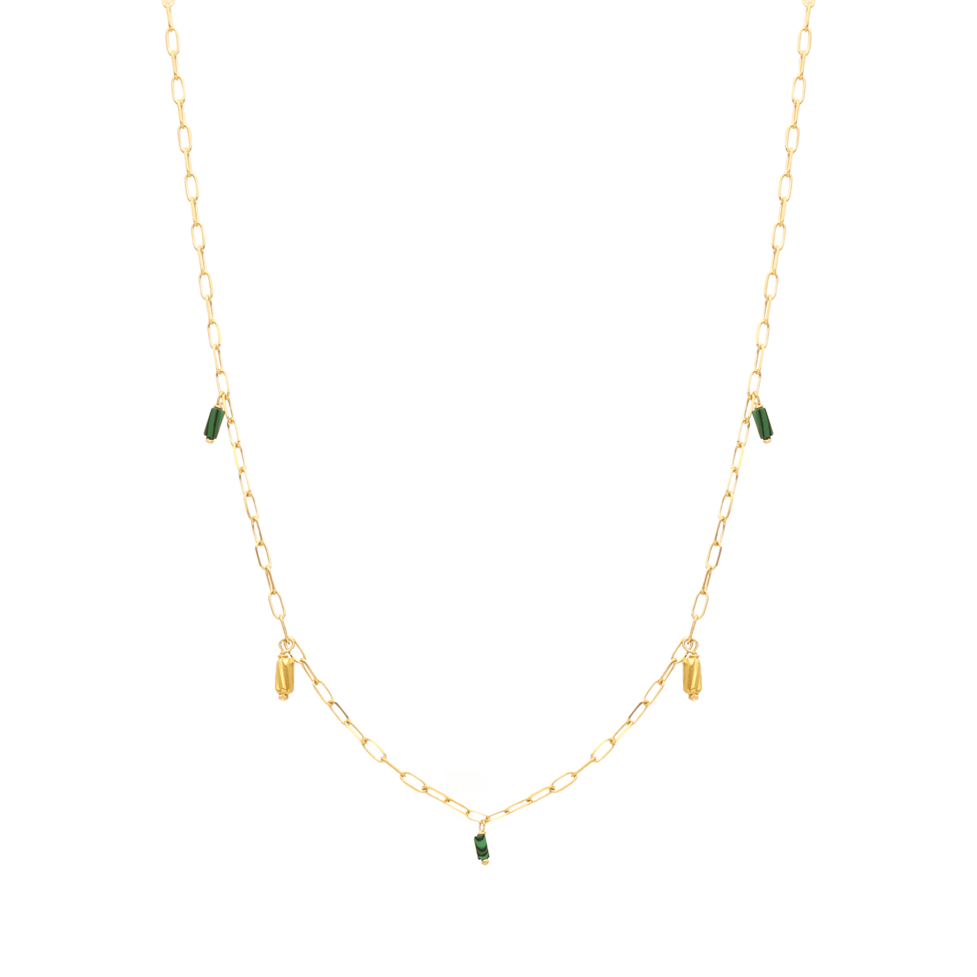 Fio Eterno em Prata Dourada (38.5cm) - Loja do Ouro