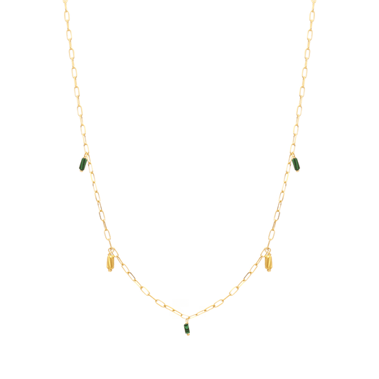 Fio Eterno em Prata Dourada (38.5cm) - Loja do Ouro