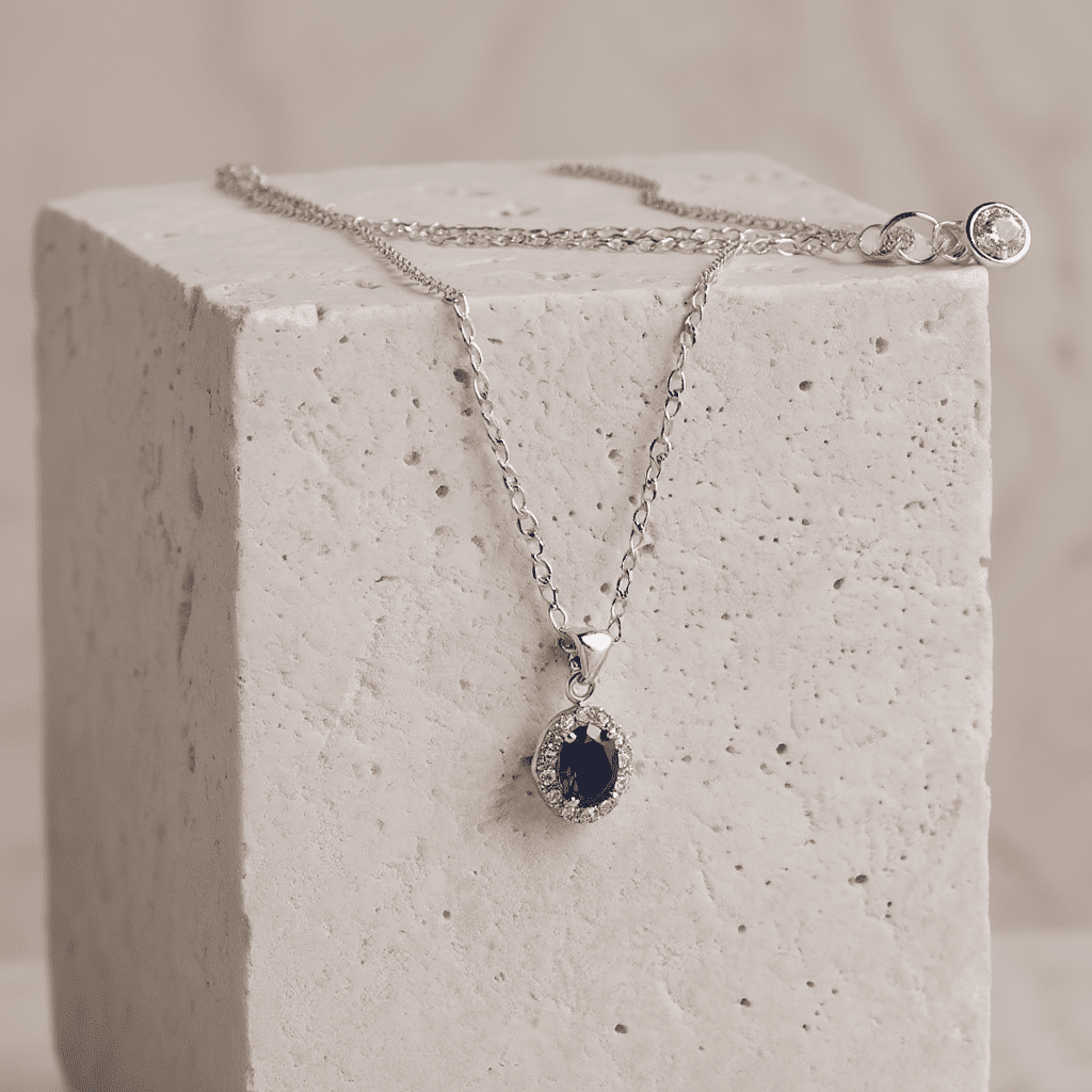 Fio Lady Di em Prata e Zircónias (45cm) - Loja do Ouro