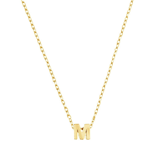 Fio Letra M em Prata - Loja do Ouro