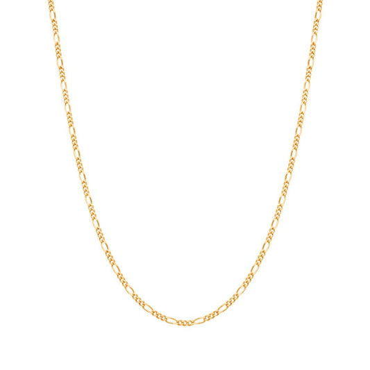 Hilo de malla 3x1 en oro de 19 kl (44cm) - Gold Store Premium