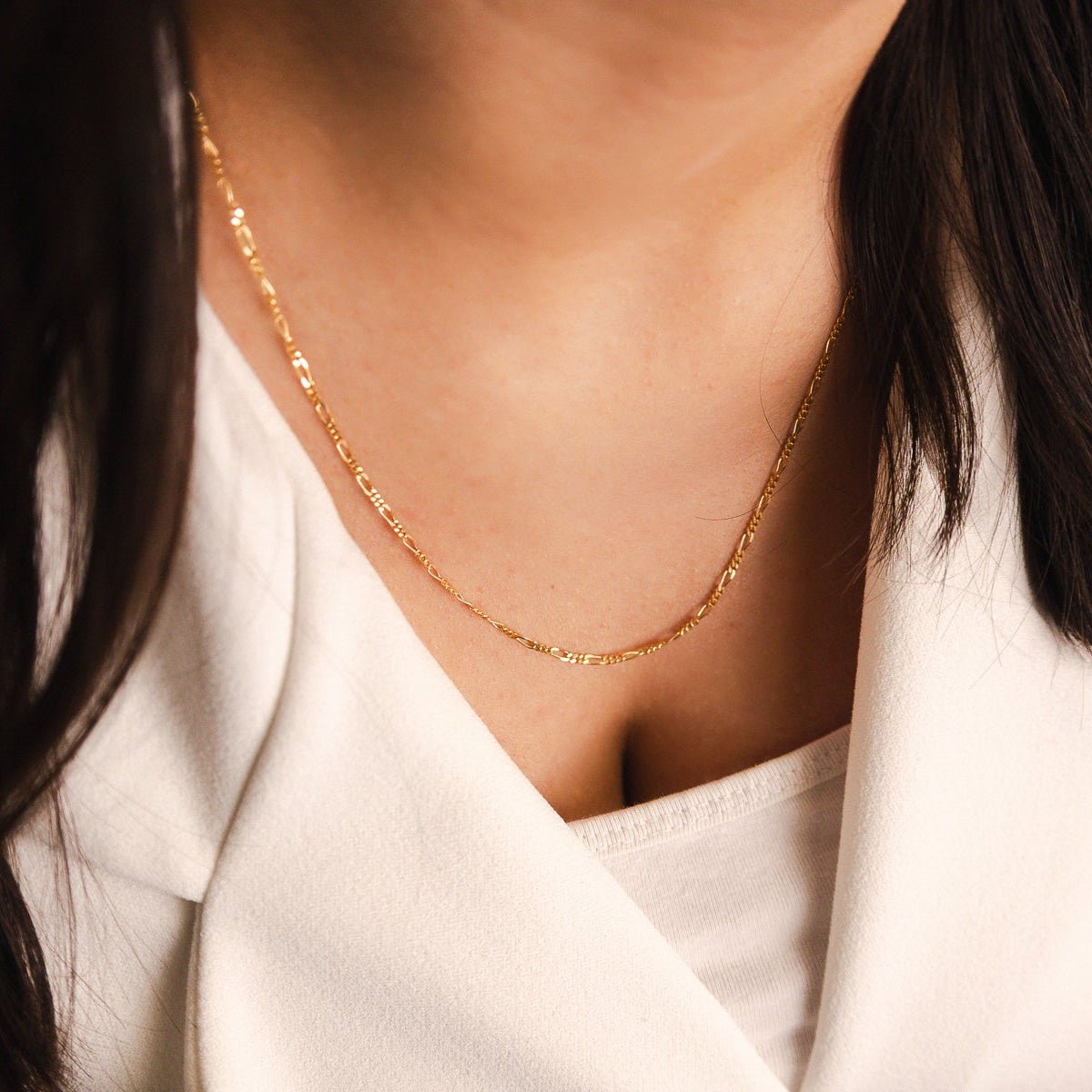 Fio Malha 3x1 em Ouro 19kl (49.5cm) - Loja do Ouro