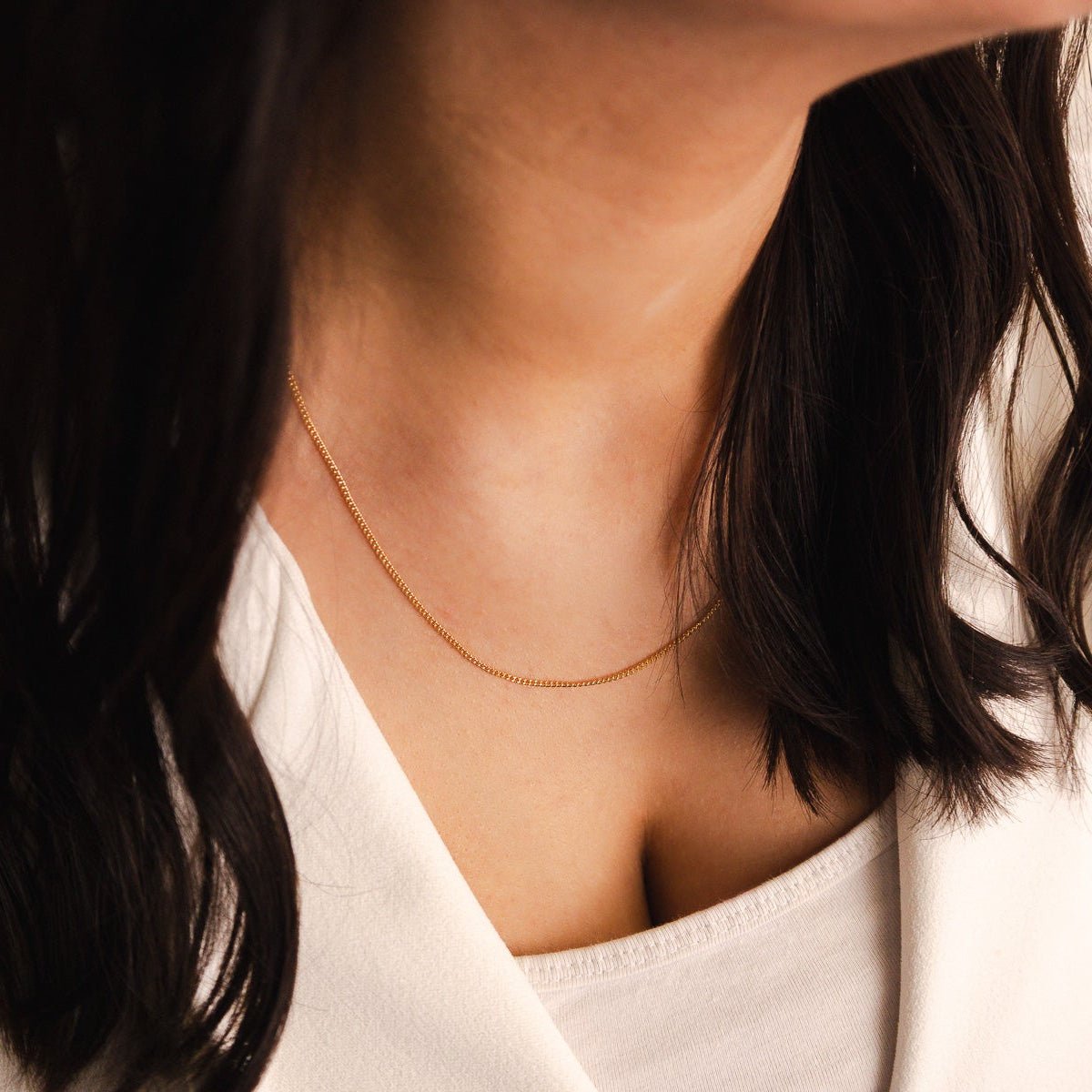 Fio Malha Barbela em Ouro 19kl (50.5cm) - Loja do Ouro