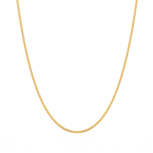 Fio Malha Barbela em Ouro 19kl (50cm) - Loja do Ouro