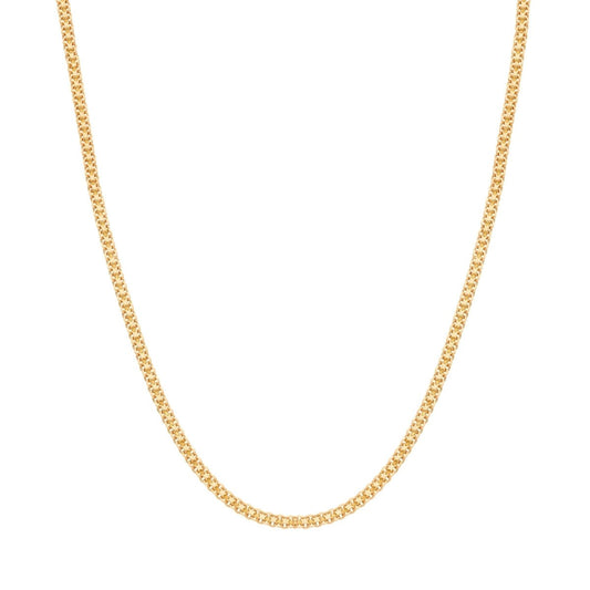 Hilo de malla golpeado en oro de 19 kl (44 cm) - Gold Store Premium