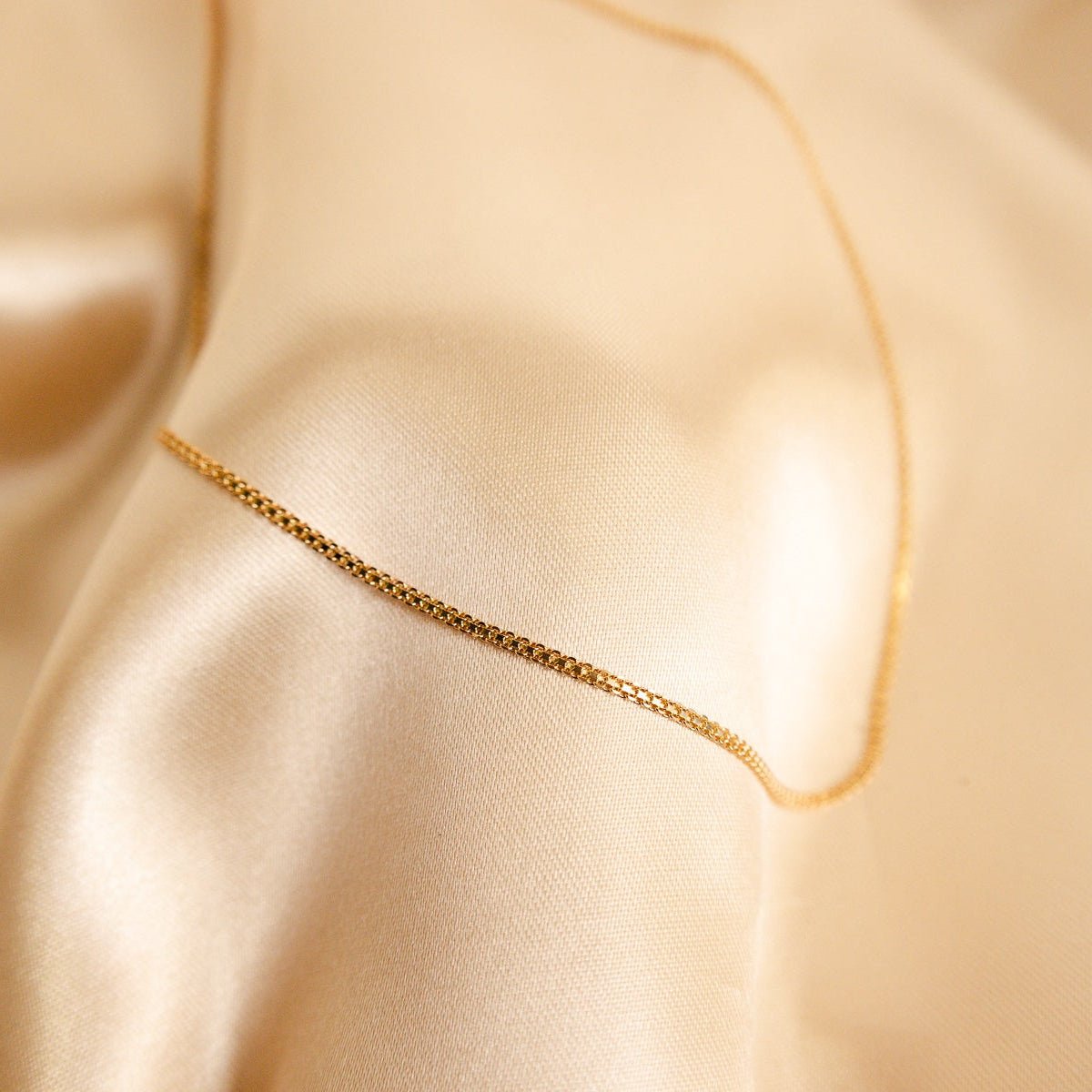 Fio Malha Batida em Ouro 19kl (44cm) - Loja do Ouro