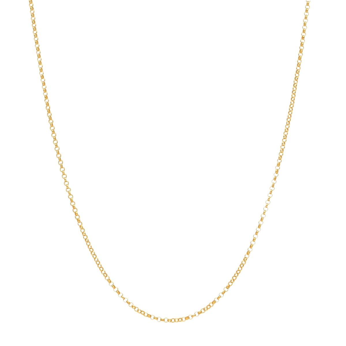 Fio Malha Elos Portugueses em Ouro 19kl (50cm) - Loja do Ouro