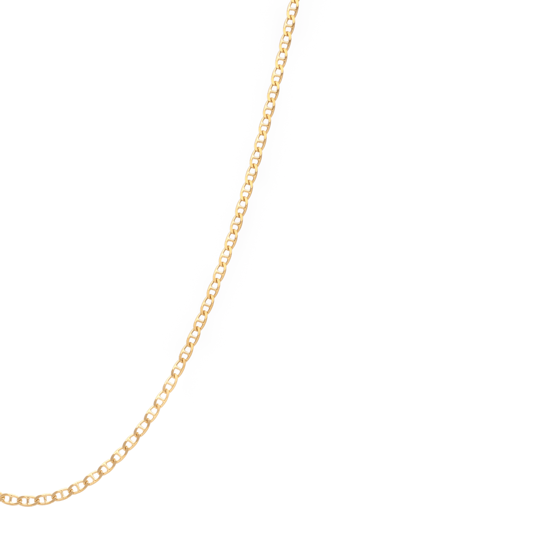Fio Malha Piastrine em Ouro 19kl (49cm) - Loja do Ouro