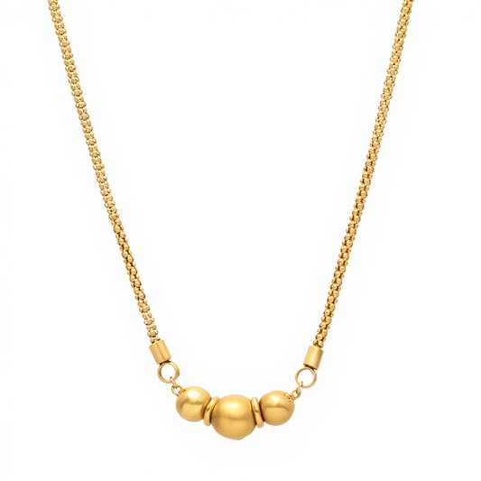 Fio Malha Trabalhada em Ouro 19kl com Pendente Central (43.5cm) - Loja do Ouro