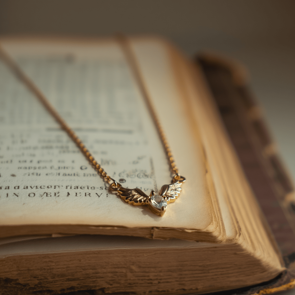 Fio Pomba em Prata Dourada com Zircónia - Loja do Ouro